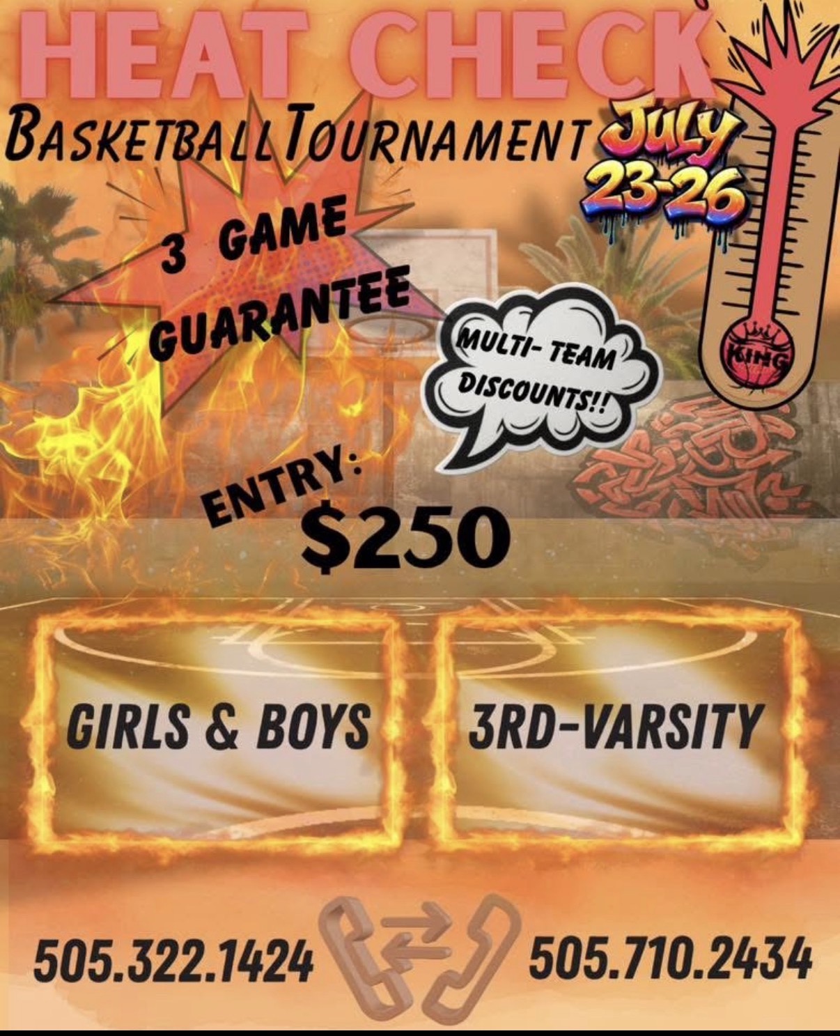 Heat Check tournament flyer