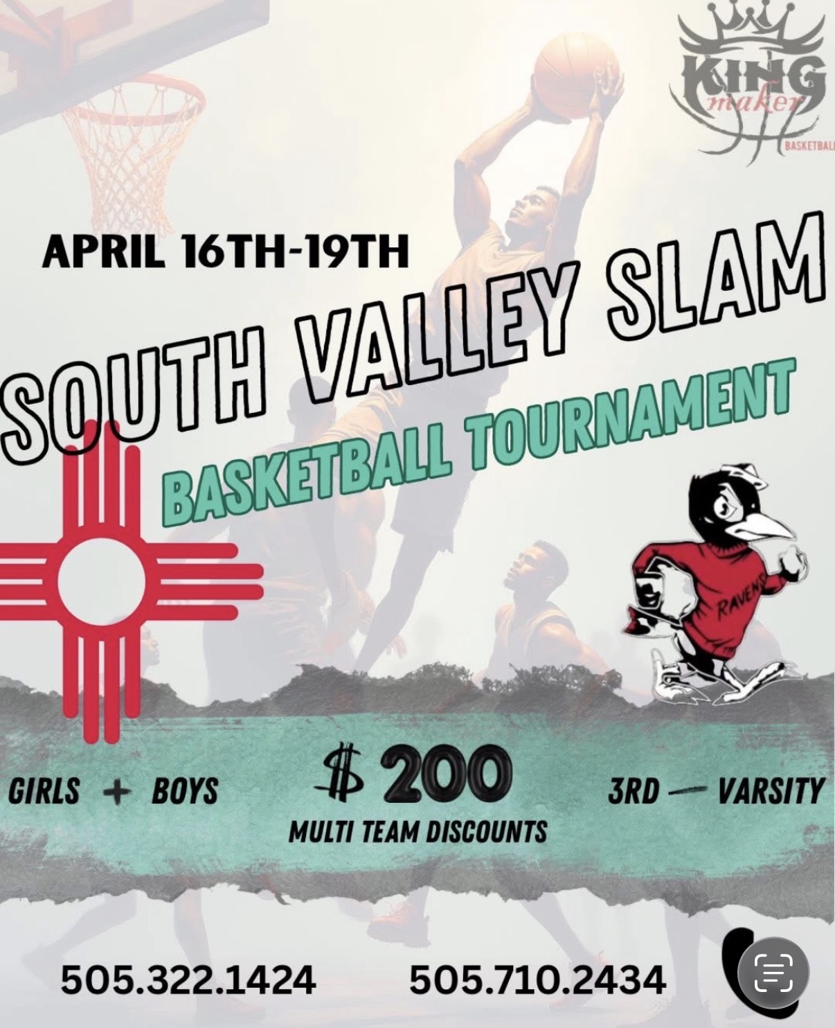 South Valley Slam tournament flyer